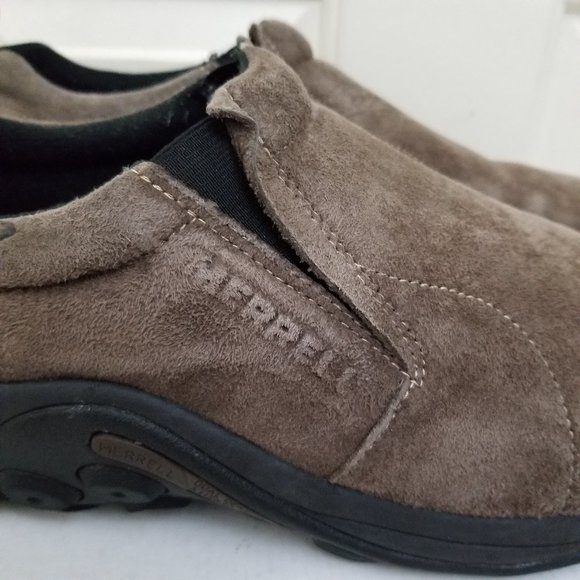 Merrell Jungle Moc Fudge Suede Slip on Shoe Brown Size 12